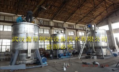High efficient sponge copper replacement machine----QQZ type hydrogen stirring gas-floating replacement device